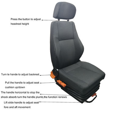 comprar Assento de Suspensão de Camião Personalizado Assentos de Air Ride de Couro para Cargueiros online manufacture