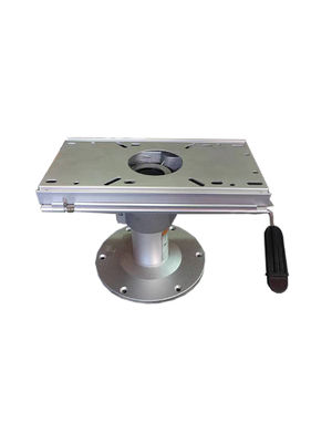 Base do assento de barco com deslizamento e giros ajustáveis em altura